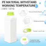 34oz Plastic Lab Reagent Bottle with Caps - 2 Pack