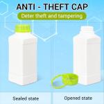 34oz Plastic Lab Reagent Bottle with Caps - 2 Pack