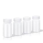 4 oz Airtight Plastic Bottles with Caps, 4 Pcs