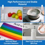 4 oz Airtight Plastic Bottles with Caps, 4 Pcs