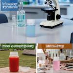 4 oz Airtight Plastic Bottles with Caps, 4 Pcs