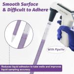 Sterile 50mL Purple Serological Pipettes, 40 Pack