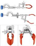 QWORK 4-Pack Lab Clamp with Cork Lined Prongs