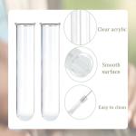 16-Pack Clear Glass Test Tubes for Plant Propagation
