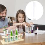 16-Pack Clear Glass Test Tubes for Plant Propagation