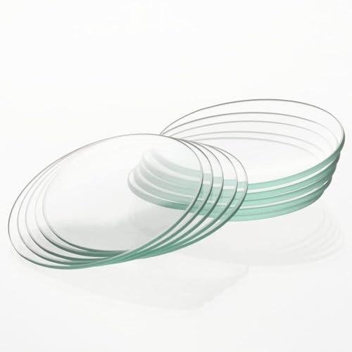 Labasics 10-Pack Oblate Watch Glasses Set