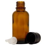 12 Pack of 30 ml Amber Glass Bottles