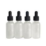 12 PCS 1 oz Frosted Glass Dropper Bottles