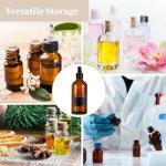 Homaisson 24 Pack Amber Glass Dropper Bottles