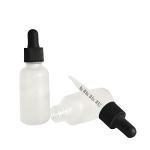 12 PCS 1 oz Frosted Glass Dropper Bottles