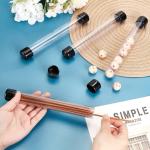 Clear Rigid Plastic Tubing with Caps - 5 Pcs