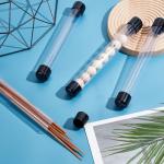 Clear Rigid Plastic Tubing with Caps - 5 Pcs