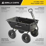 Heavy Duty Utility Dump Wagon with Pneumatic Tires