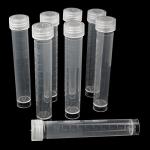 10pcs 10ml Plastic Test Tubes with Caps