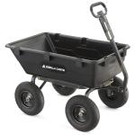 Heavy Duty Utility Dump Wagon with Pneumatic Tires