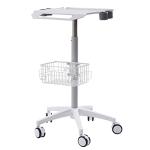 Height Adjustable Medical Mobile Trolley Cart with Wheels