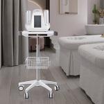 Height Adjustable Medical Mobile Trolley Cart with Wheels