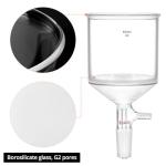 500ml Borosilicate Glass Buchner Funnel with Filter Paper