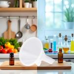 10 Pack Mini Plastic Funnels for Lab and Kitchen