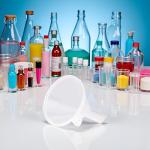 10 Pack Mini Plastic Funnels for Lab and Kitchen