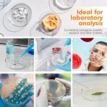 Sterile 90mm Plastic Petri Dishes with Lids - 120 Pack