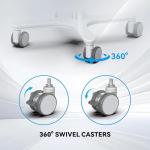 Mobile Medical Trolley Cart with Laptop Tray