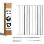 6-Inch Borosilicate Glass Tubes - 8-Pack