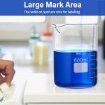 Relaxweex 8-Pack 600 ml Glass Lab Beakers