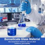 Relaxweex 8-Pack 600 ml Glass Lab Beakers