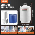 VEVOR 30L Liquid Nitrogen Tank with Canisters