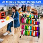 3D Printer Filament Storage Rack on Wheels