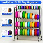 3D Printer Filament Storage Rack on Wheels