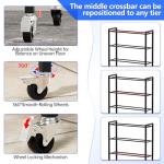 3D Printer Filament Storage Rack on Wheels