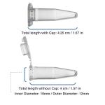 Kashi Scientific 1.5mL Safe Lock Centrifuge Tubes