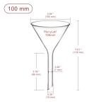 Stonylab 2 Pack Borosilicate Glass Filter Funnels