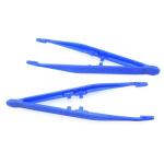 30PCS Disposable Blue Forceps Tweezers for Lab and Crafts
