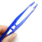 30PCS Disposable Blue Forceps Tweezers for Lab and Crafts