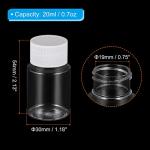 PATIKIL 20ml Wide Mouth Reagent Bottle 8 Pack