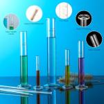 10-Piece Glass Measuring Cylinder Set with Accessories