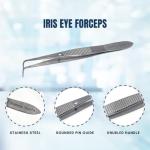 IRIS EYE 4" Stainless Steel Lab Tweezers
