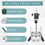 Digital Overhead Stirrer with Stainless Steel Stand