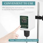 Digital Overhead Stirrer with Stainless Steel Stand
