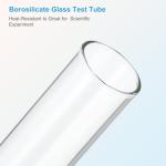 PATIKIL 80ml Glass Test Tubes - 15 Pack