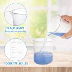 18 Pack 500 ml Plastic Beakers with Graduations