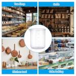 18 Pack 500 ml Plastic Beakers with Graduations