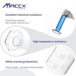 100ml Graduated Glass Measuring Cylinder - 4 Pack