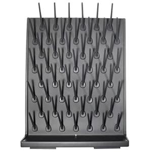 Bench-top Wall-Mount Lab Drying Rack - Black