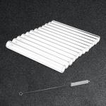 12 Pcs 4" Borosilicate Glass Tubes with Brush