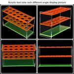 Colorful Acrylic Test Tube Holder with 16mm Wells