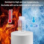 ASEVAT 8oz Wide Mouth Plastic Reagent Bottles